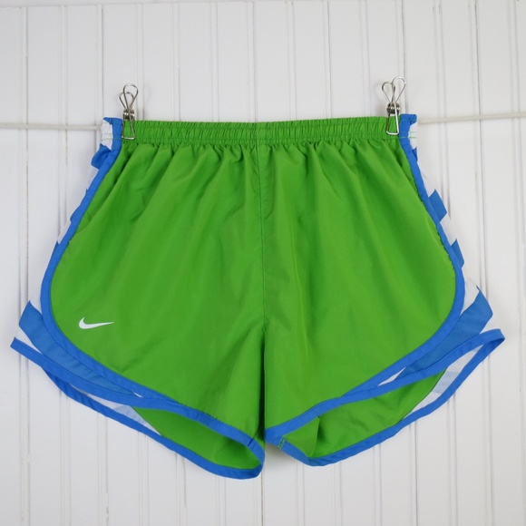 Nike Pants - Nike Tempo Running Shorts Dri-Fit Lined Green Blue